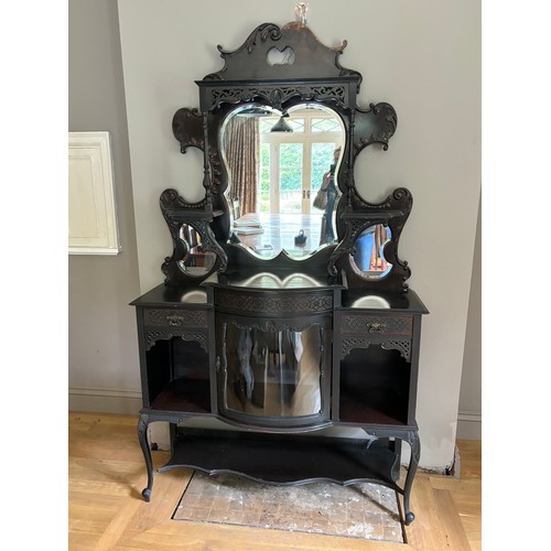 60 - VINTAGE CHIFFONIER EBONISED
123 X 53 X 210CM