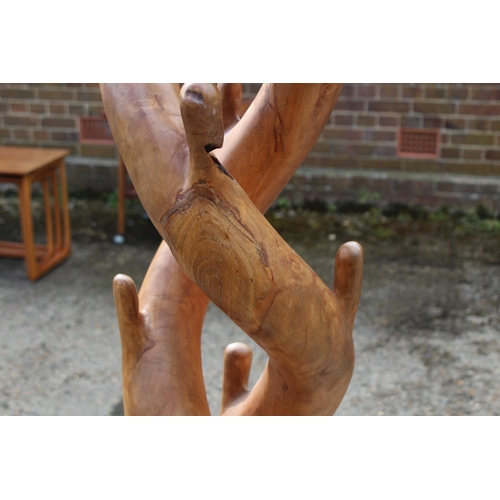 7 - LARGE UNUSUAL ORGANIC WOODEN COAT RACK
190 X 50CM