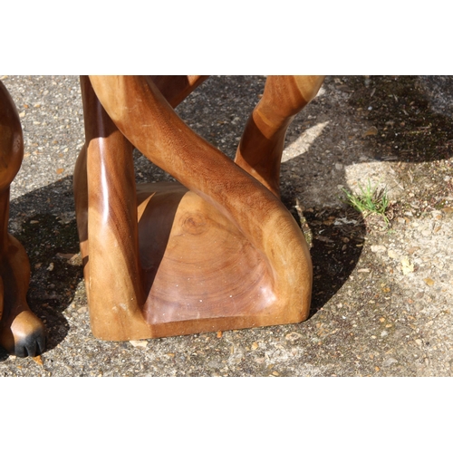 8 - 2 X UNUSUAL ORGANIC WOODEN SIDE TABLES
30 X 30 X 51CM