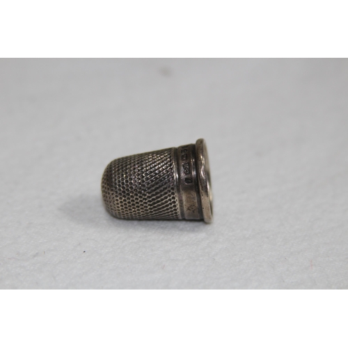 1014 - CHARLES HORNER SILVER THIMBLE - CHESTER 1903 AND ONE OTHER