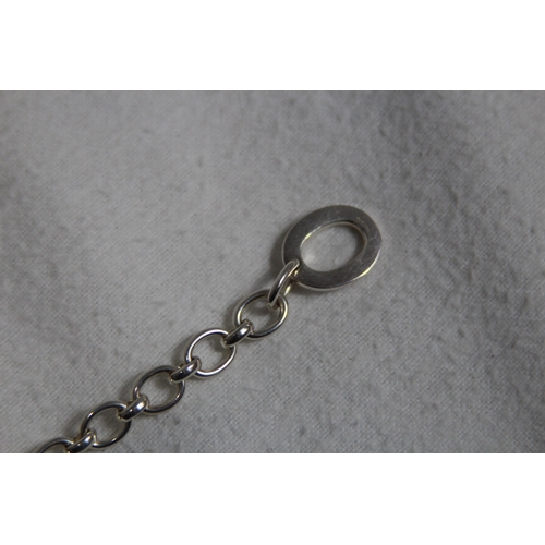 1015 - LINKS OF LONDON, CONCORDE CLASP SILVER BRACELET IN POUCH