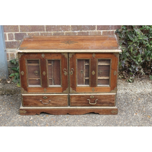 14 - VINTAGE HARD WOOD CAPTAINS CUPBOARD
75 X 38 X 53CM