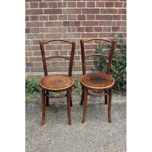 55 - PAIR OF  PENNY CHAIRS 
40 X 39 X 80CM