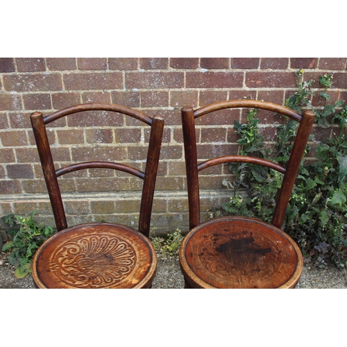 55 - PAIR OF  PENNY CHAIRS 
40 X 39 X 80CM