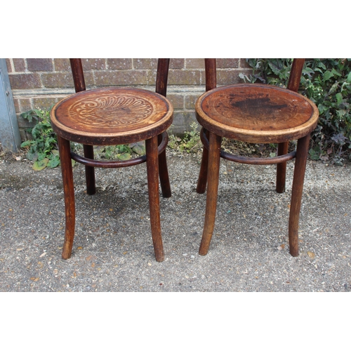 55 - PAIR OF  PENNY CHAIRS 
40 X 39 X 80CM