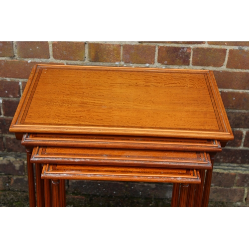 90 - EDWARDIAN  4 TABLE NEST 
38 X 54 X 73CM