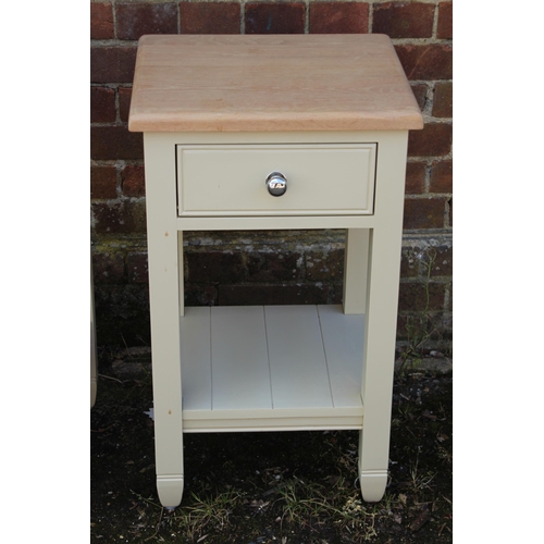 91 - PAIR OF NEPTUNE BEDSIDE TABLES 
39 X 43 X 72CM