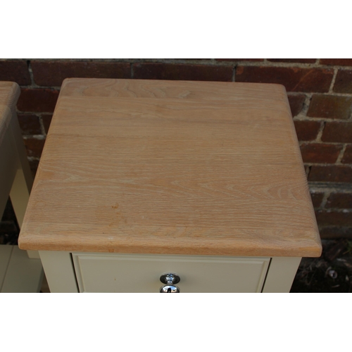 91 - PAIR OF NEPTUNE BEDSIDE TABLES 
39 X 43 X 72CM