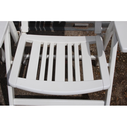 92 - PAIR OF HERLEY WOODEN RECLINING GARDEN CHAIRS 
65 X 51 X 109CM