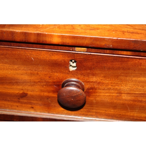 94 - VICTORIAN MAHOGANY CHEST OF DRAWERS 
110 X 50 X 110CM