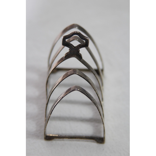 1145 - SILVER TOAST RACK - 53.5G - SHEFFIELD 1936 - EMILE VINER