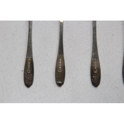 1150 - 6 SILVER COFFEE SPOONS - 46G - BIRMINGHAM 1952 - DEAKIN AND FRANCIS