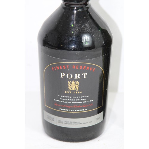 734 - BOTTLE OF RESERVE PORT AND BOTTLE OF SHERRY