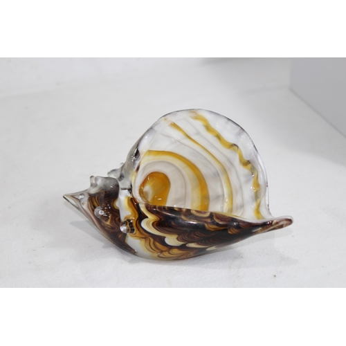 893 - BOXED THE JULIAN ART GLASS SHELL
20 X 14CM