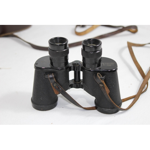 841 - PAIR OF  WW2 MILITARY BINOCULARS  1943