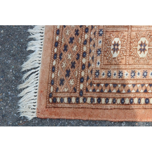 293 - VINTAGE SILK AND WOOL RUG
190 X 126CM