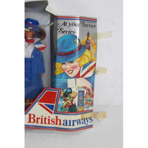 655 - VINTAGE BRITISH AIRWAYS DOLL IN BOX