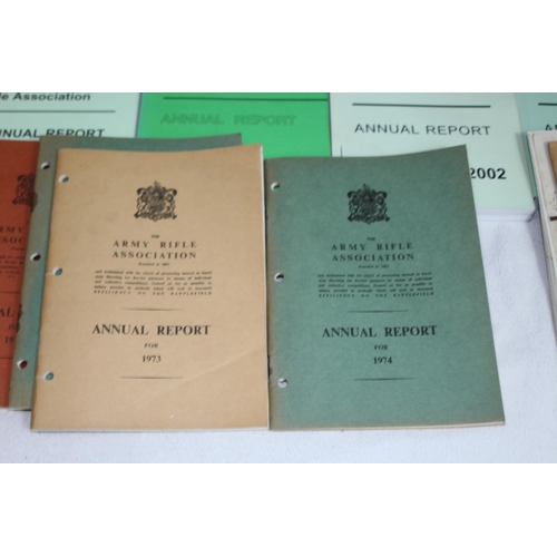 847 - QUANTITY OF RIFLE ASSOCIATION ANNUAL REPORT BOOKS