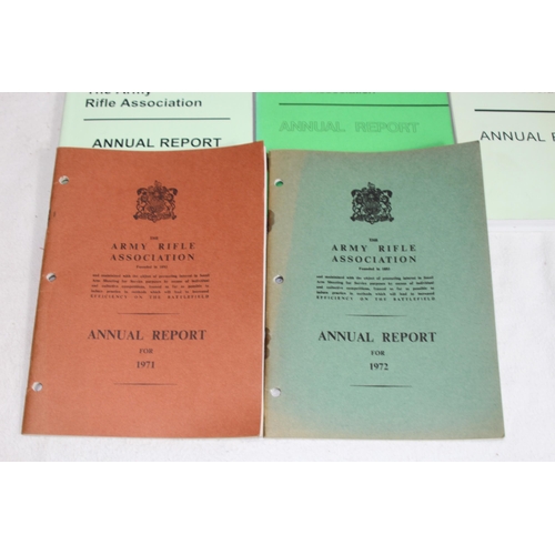 847 - QUANTITY OF RIFLE ASSOCIATION ANNUAL REPORT BOOKS