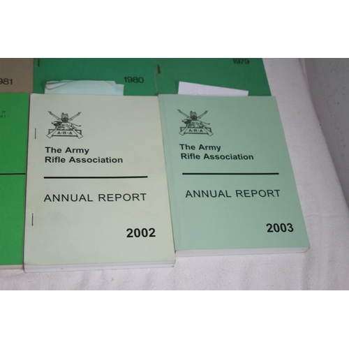 847 - QUANTITY OF RIFLE ASSOCIATION ANNUAL REPORT BOOKS