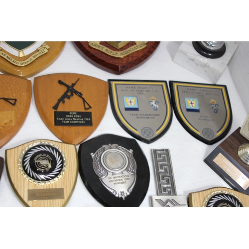 848 - QUANTITY OF RIFLE PLAQUES