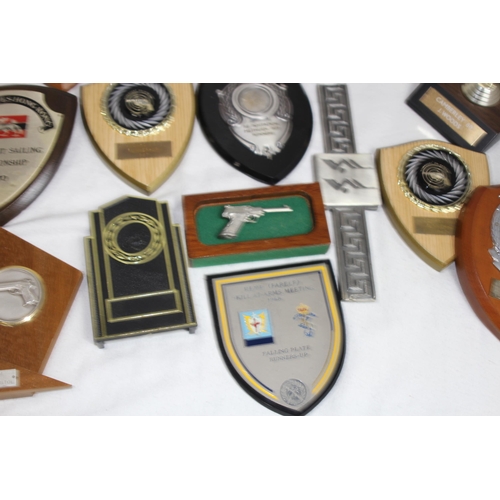 848 - QUANTITY OF RIFLE PLAQUES