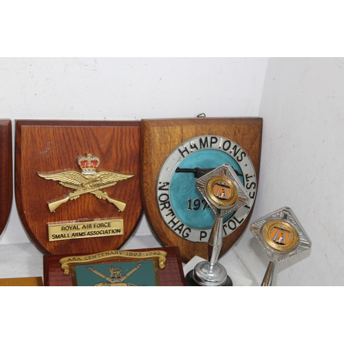 848 - QUANTITY OF RIFLE PLAQUES