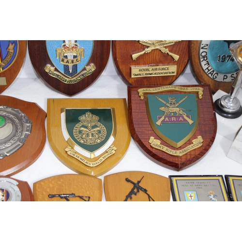 848 - QUANTITY OF RIFLE PLAQUES