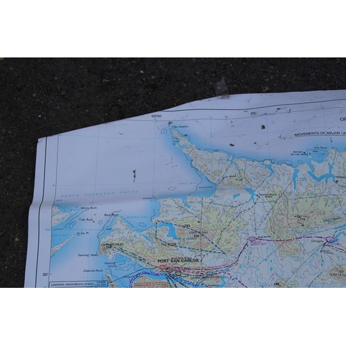 850 - 2 x VINTAGE FALKLANDS OPERATION CORPORATE MAPS