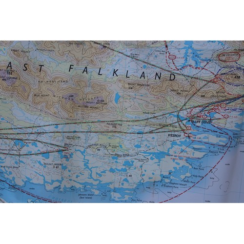 850 - 2 x VINTAGE FALKLANDS OPERATION CORPORATE MAPS