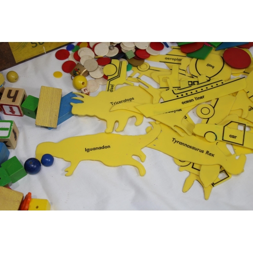 594 - QUANTITY OF CHILDRENS TOY BRICKS ETC