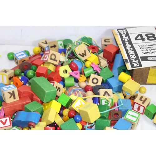 594 - QUANTITY OF CHILDRENS TOY BRICKS ETC
