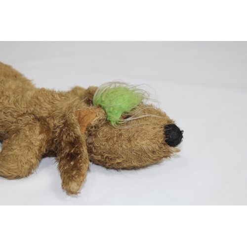 596 - 2 X VINTAGE CHILDS RABBIT TEDDY BEARS