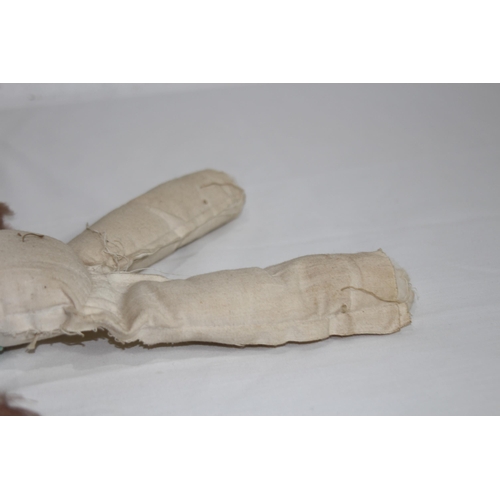 596 - 2 X VINTAGE CHILDS RABBIT TEDDY BEARS