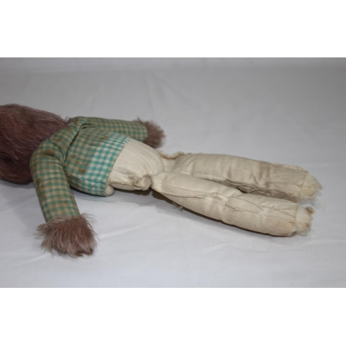 596 - 2 X VINTAGE CHILDS RABBIT TEDDY BEARS