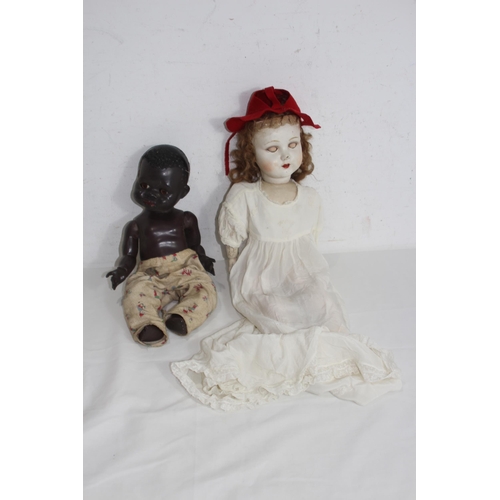 597 - 4 X VINTAGE DOLLS