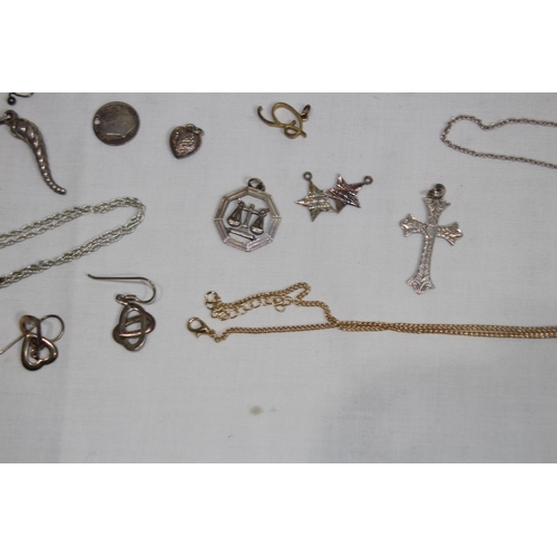 423 - BOX OF COSTUME JEWELLERY INCLUDING SILVER