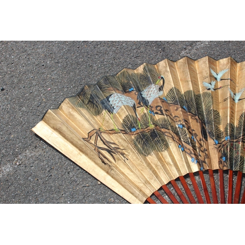 424 - LARGE ORIENTAL FAN
147 X 90CM