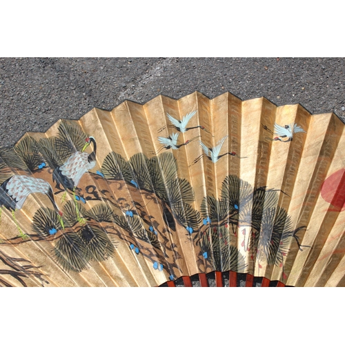 424 - LARGE ORIENTAL FAN
147 X 90CM