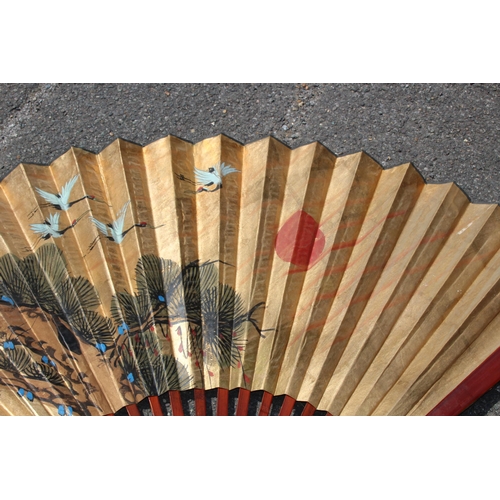 424 - LARGE ORIENTAL FAN
147 X 90CM