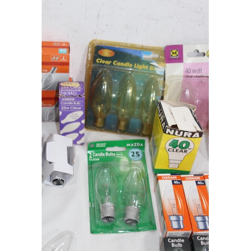 430 - BOX OF VINTAGE BOXED LIGHT BLUBS