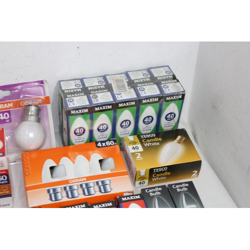 430 - BOX OF VINTAGE BOXED LIGHT BLUBS