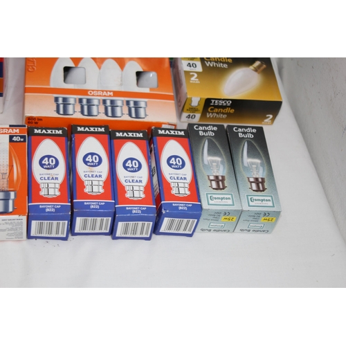 430 - BOX OF VINTAGE BOXED LIGHT BLUBS