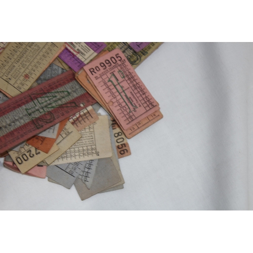 436 - QUANTITY OF VINTAGE BUS TICKETS