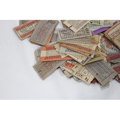 436 - QUANTITY OF VINTAGE BUS TICKETS