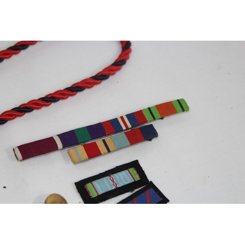 761 - QUANTITY OF MILITARY ITEMS INCLUDING CITATION, BADGES, BUTTONS ETC