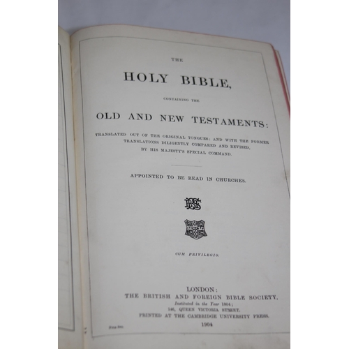 440 - ANTIQUE BIBLE
27 X 18CM