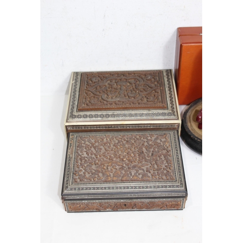 442 - GOOD BOX OF TREEN