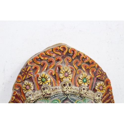 446 - QUANTITY OF VINTAGE EASTERN MASKS AND BUDDA
30 X 25CM