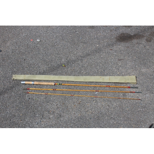 455 - VINTAGE ALLCOCK SPILT CAIN FLYROD